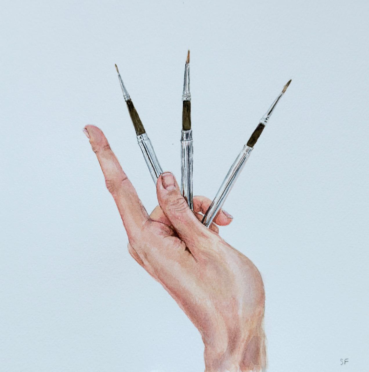 Artist - painting by Sasha Fofanova