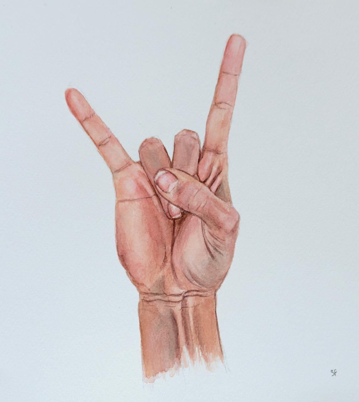 Goat - painting by Sasha Fofanova