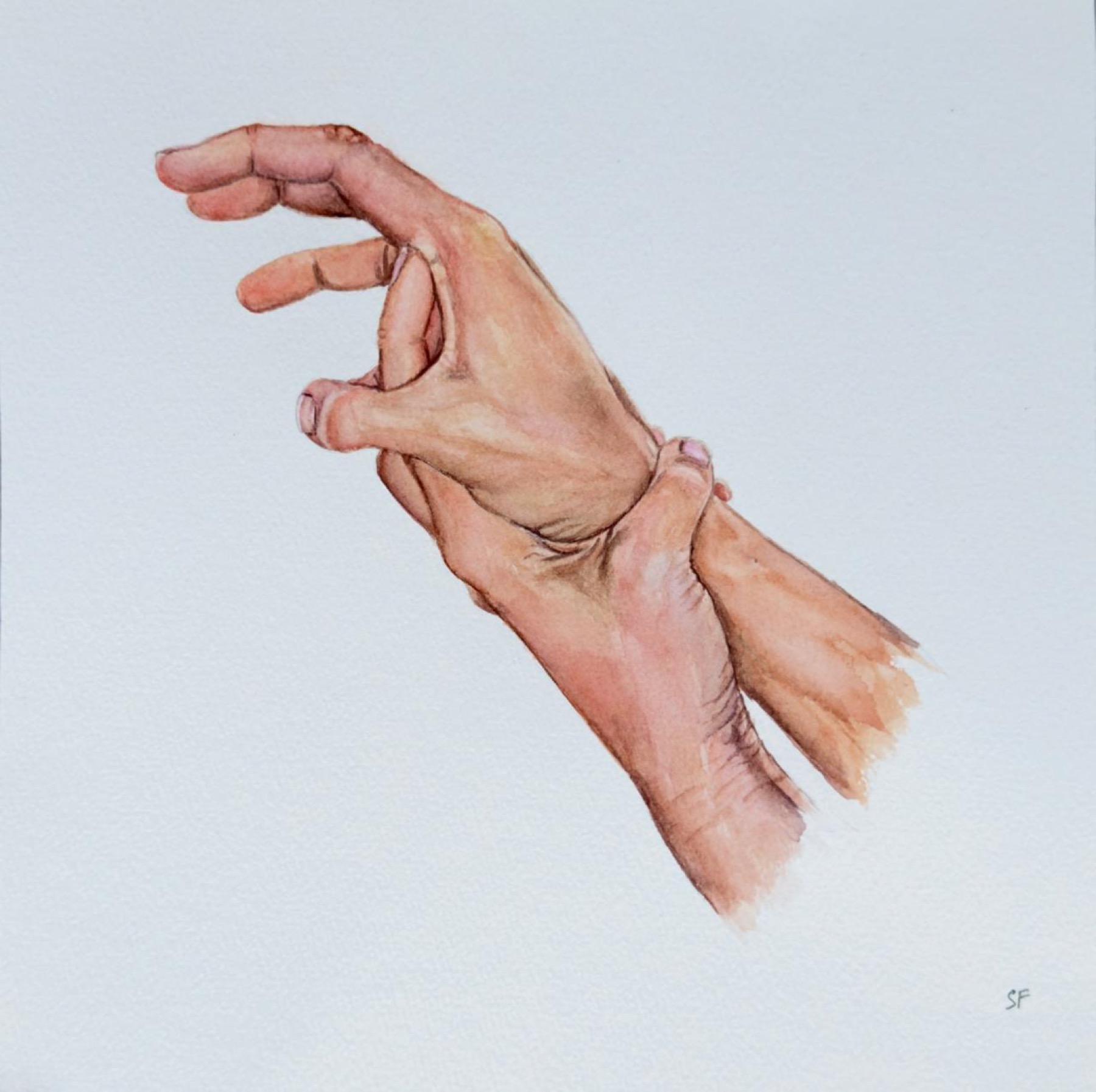 Hold - painting by Sasha Fofanova