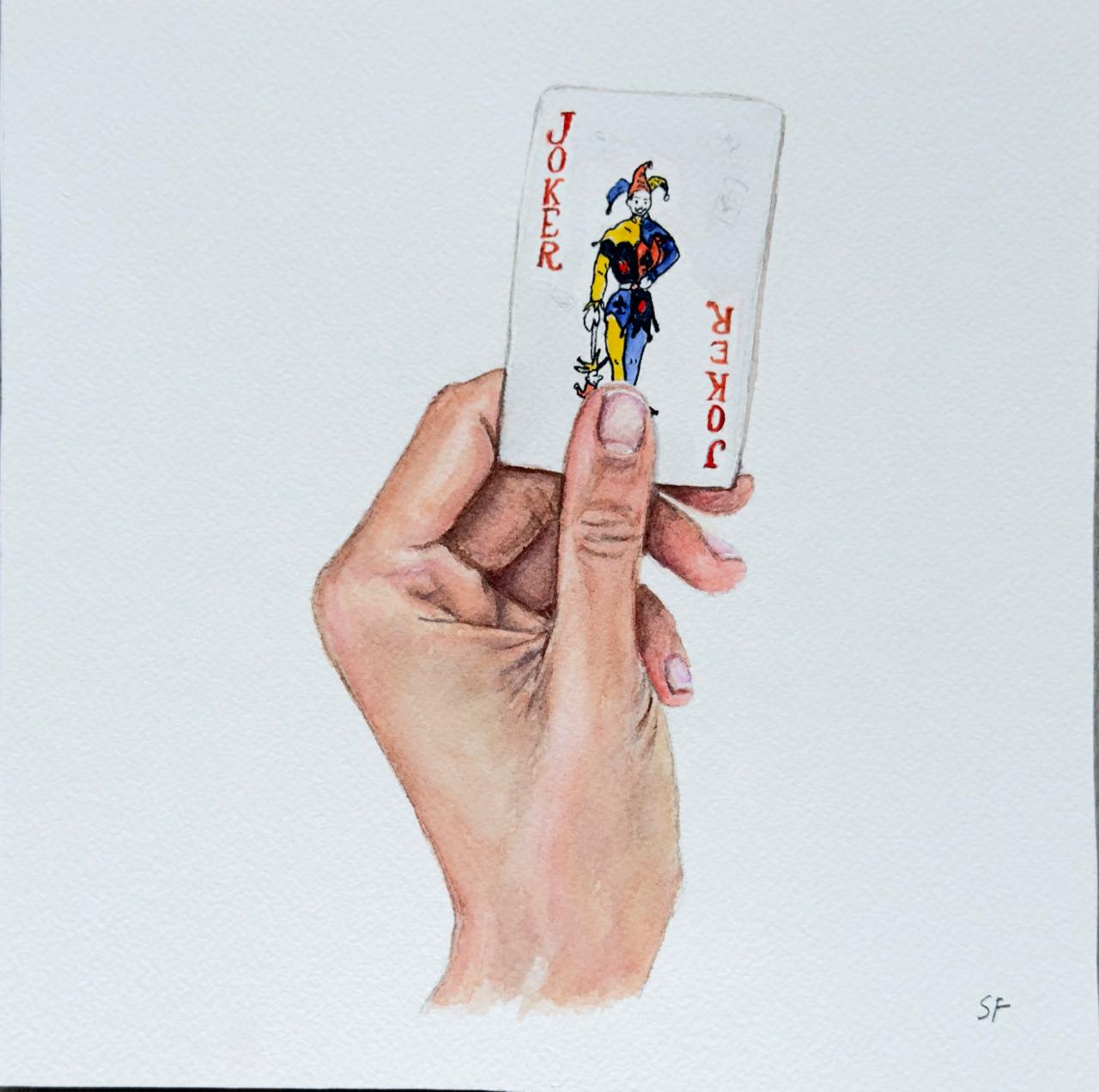 Joker - painting by Sasha Fofanova