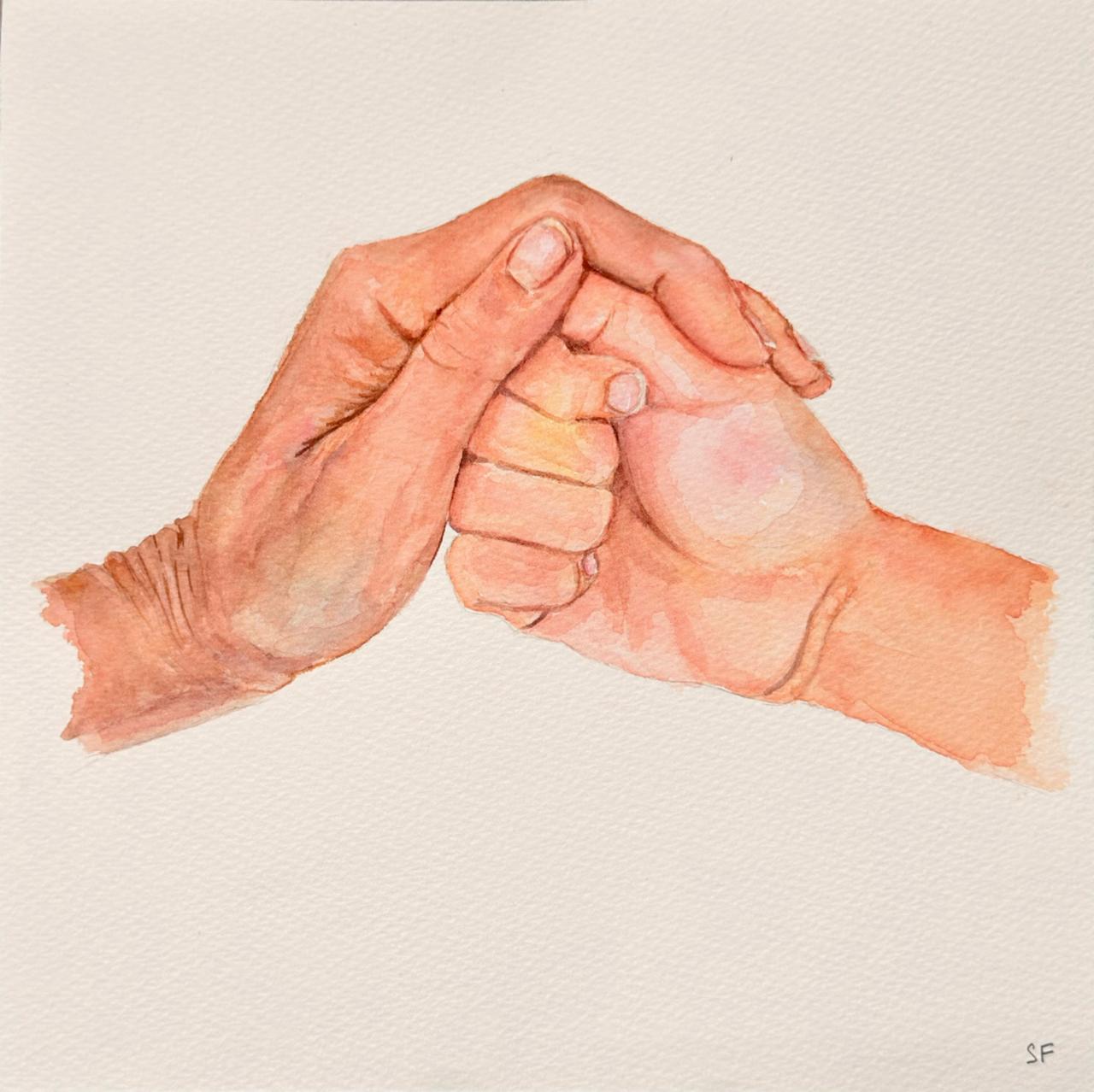 Parenting - painting by Sasha Fofanova