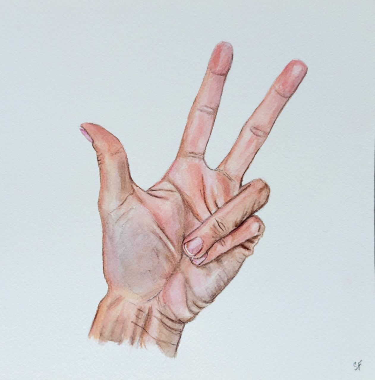 Three - painting by Sasha Fofanova
